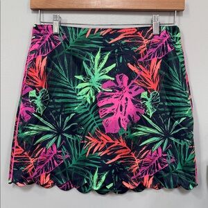 Lady Hagen Vibrant Tropical A-Line Skirt